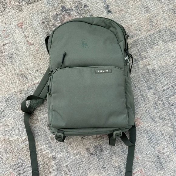 Brevite Olive Green Backpack - Picture 2 of 3